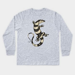 Lace Monitor Kids Long Sleeve T-Shirt